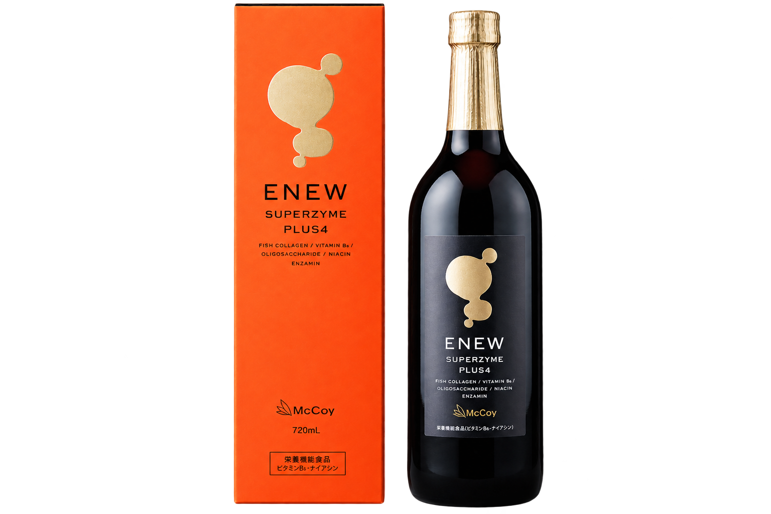 McCoy ENEW スーパーザイムプラスフォー 720mL パッケージとボトル
